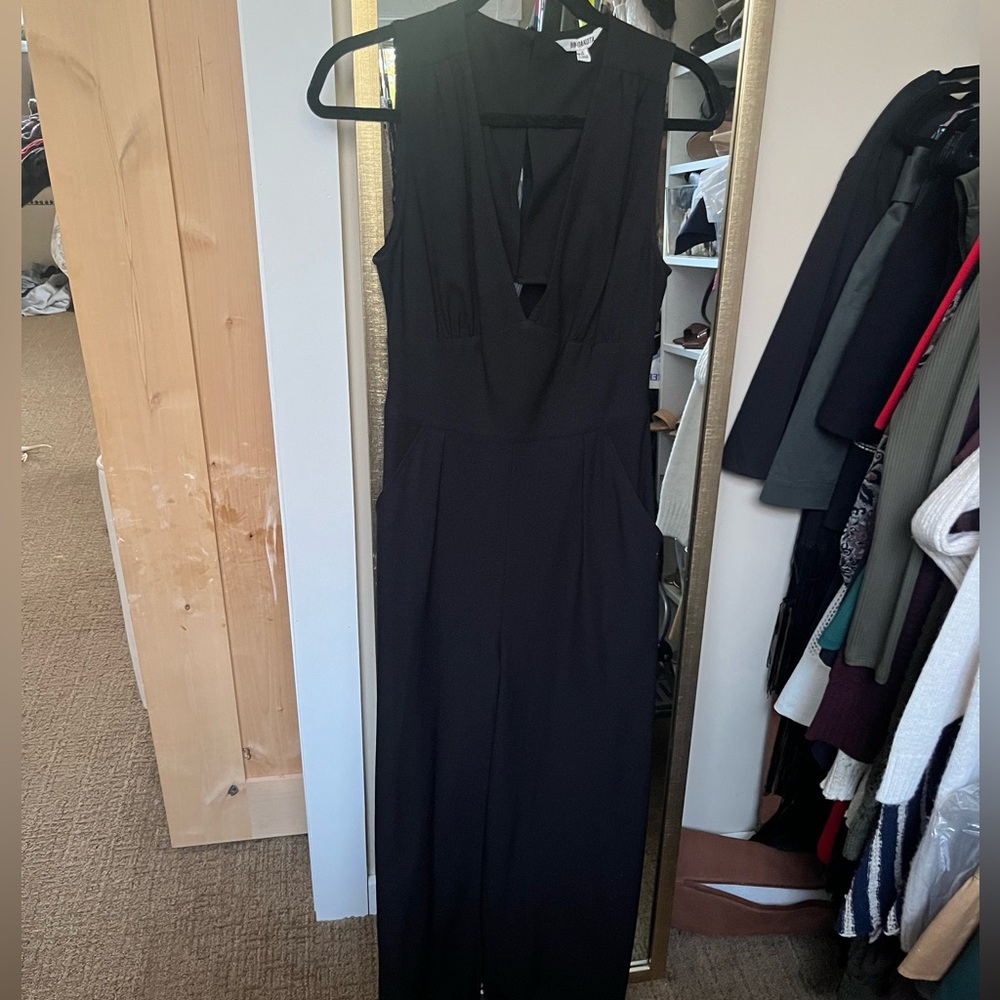 BB Dakota deep v cut out back jumpsuit size 4